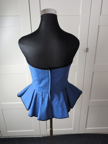 Women's Blue Corset Top Covers Size 12 - Bild 5 von 6