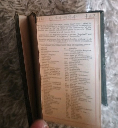 Dictionary for the Pocket: French-English and E (John Bellows - 1916) - Picture 11 of 11