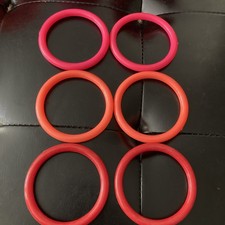 Vintage 80's-90's NEON Plastic bracelets Retro VG Condition Lot Of 6