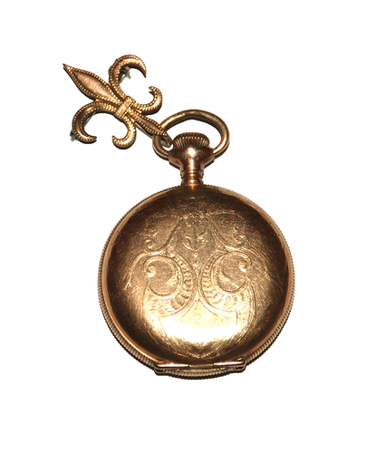 Reloj Bolsillo ELGIN 8110825 Metal Tono Dorado Grabado 27 de Junio 1907 F. McNelson - Imagen 3 de 19
