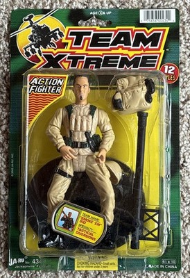 Team Xtreme Rambo Action Figure Fighter Ja-Ru JARU w Extras Smoke  Em Sid Rare