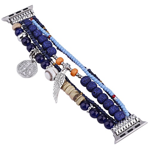 Correa de pulsera de cuentas para Apple Watch 9 8 7 6 5 SE Ultra 2 40/44/41/45/49 mm - Imagen 14 de 19