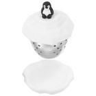 1pc Teefilter Edelstahl -Tee -Sieb Schöner Penguin Kreativer Tee Steeper
