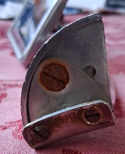 Vintage Outside Clamp on Mirror circa 40's 50's  - Picture 6 of 9