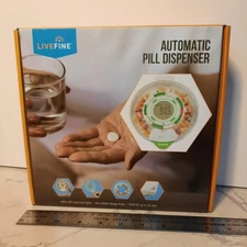 Automatic Pill Dispenser LIVEFINE 28 Days Sounds And Lights