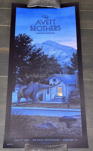 THE AVETT BROTHERS - July 7 2023 Red Rocks - Nicholas Moegly SE Show Poster - Picture 5 of 5