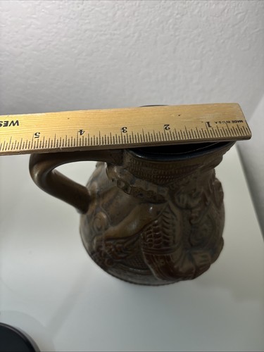 Vintage Deutscher Steinzeug Bierkrug "Reiner wein und gute beir..." - Bild 10 von 10