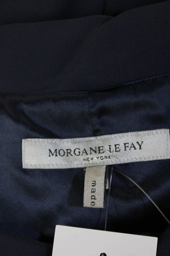 Morgane Le Fay Women Sheath Dress Dark Blue Silk Size 38 - Picture 6 of 6