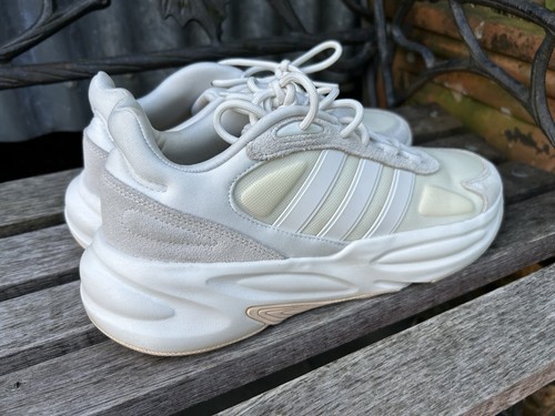 ADIDAS CLOUDFOAM COMFORT OZELLE  WHITE TRAINERS - UK 8 - VGUC - Picture 6 of 11