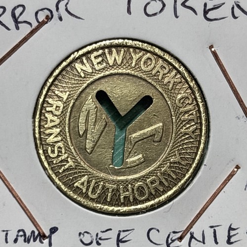 Rare Vintage Circulated 1970s NYC Subway Error Token. Sammlerstück. " Selten - Bild 2 von 7