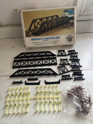 Bachmann HO Scale Train 17 Piece Bridge & Trestle Set for Track #46-1225 - Picture 1 of 3