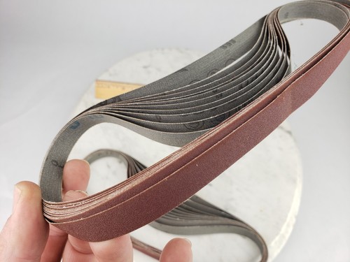 20x Sanding Belts - 1/2" x 24" 180 Grit Sand Paper Belt - Picture 8 of 8