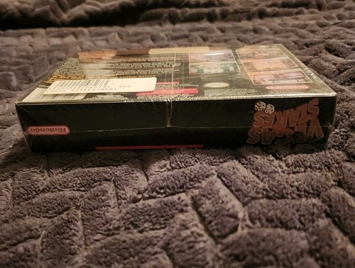 Vegas Stakes- SNES Complete CIB BRAND NEW SEALED H Seam w/ Hang Tab - Picture 3 of 6