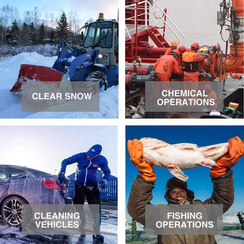 Aislados e impermeables, resistentes a productos químicos y aceites, trabajo con congelador, guantes cálidos, no-S... - Imagen 6 de 16