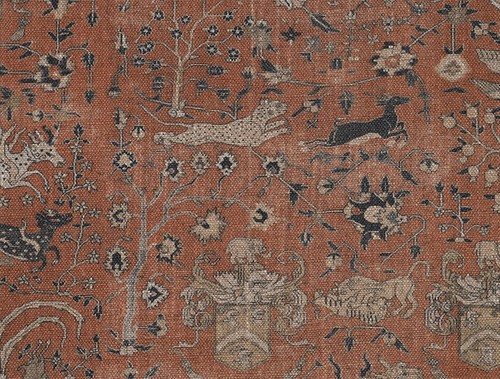 SOFAS & STUFF V&A THREAD OF INDIA VORHANG-/POLSTERSTOFF Lahore 1,9 m FLAMME