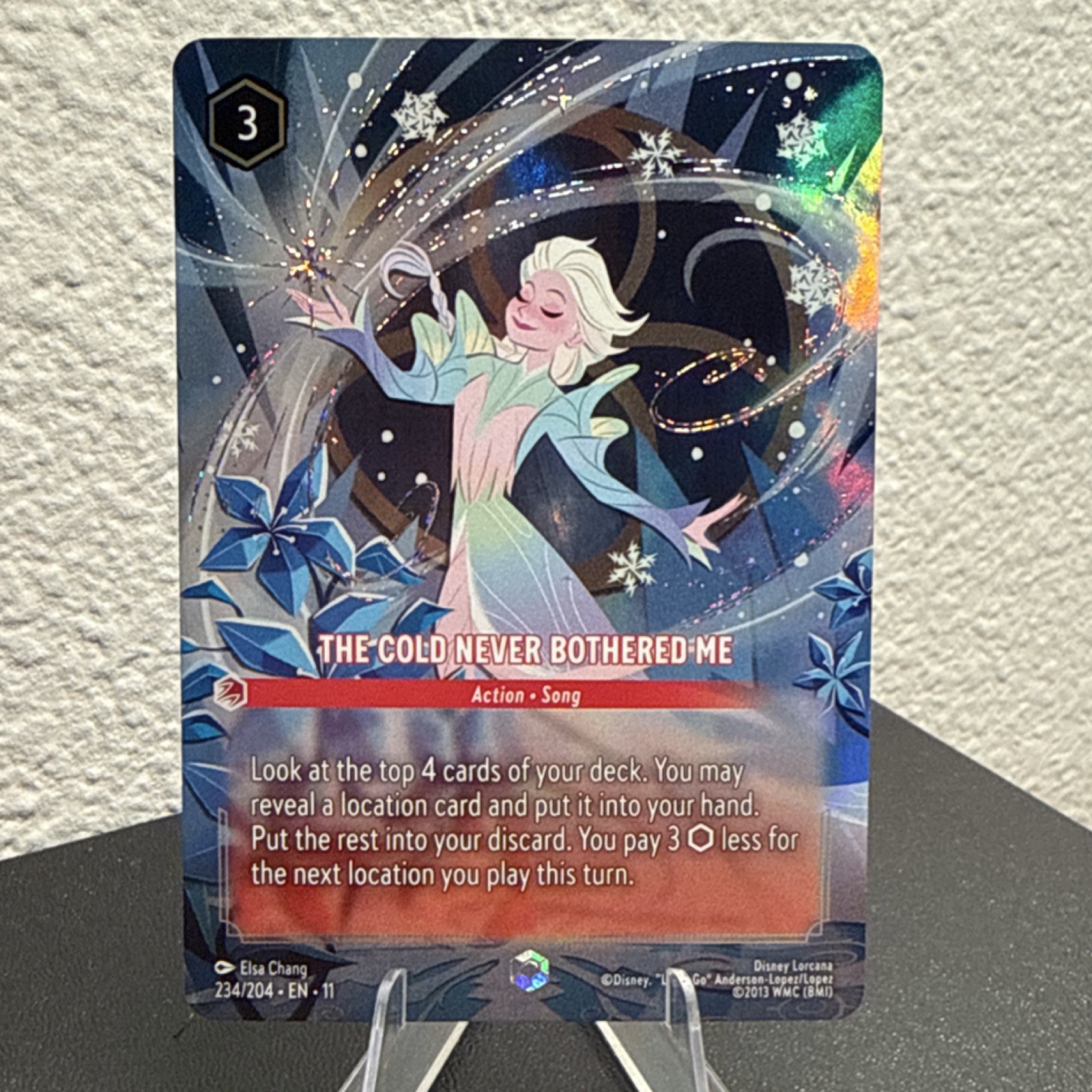Disney Lorcana - The Cold Never Bothered Me 234/204 Winterspell - Enchanted 