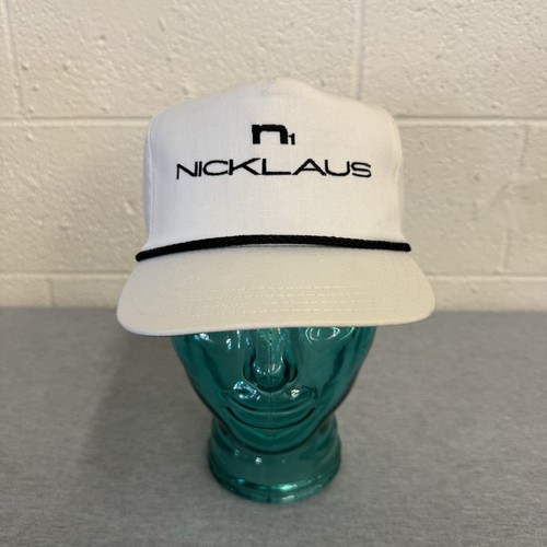 N1 Nicklaus Golf Leather Strap Rope Trucker Hat - Picture 1 of 8