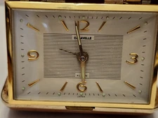Vintage Caravelle by Bulova Travel Alarm Clock