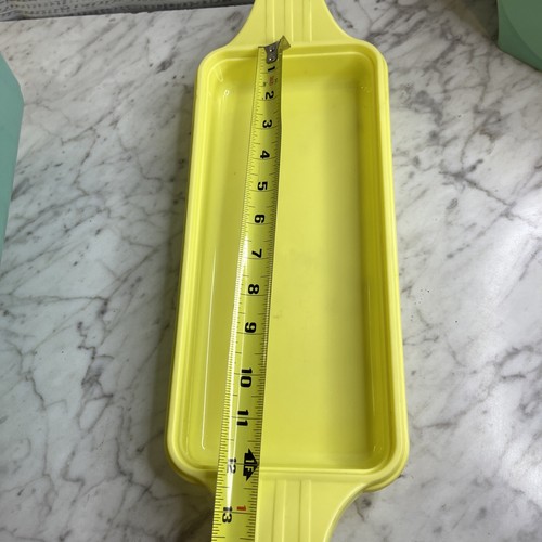 Vintage Burrite Burroughs Brotkasten Getränkekrug Retro blau gelb 2 Stück - Bild 13 von 24