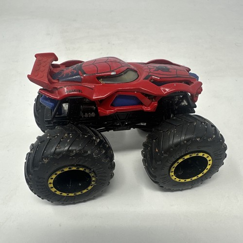 Hot Wheels Monster Jam Truck Spider Man Diecast Marvel Monster Truck SEE PICS - Picture 3 of 15