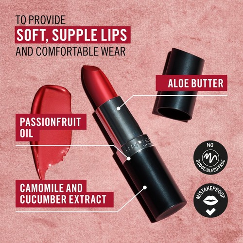 Rimmel Lasting Finish Lipstick, 008 Tender Mauve - Picture 4 of 9