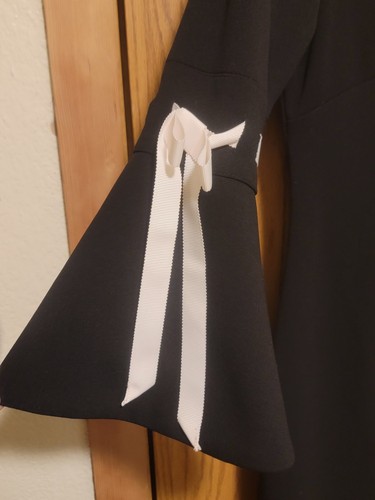 Calvin Klein Black Bell-Sleeve dress,Size M(?) See Measurements - Picture 3 of 5