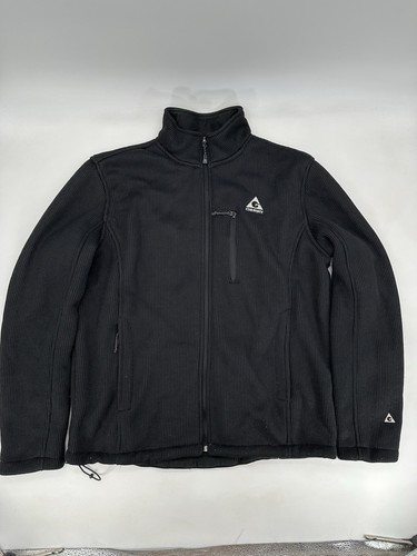 Gerry Fleece Lined Rib Knit 668600 Full Zip Jacket Size Large - Picture 1 of 7