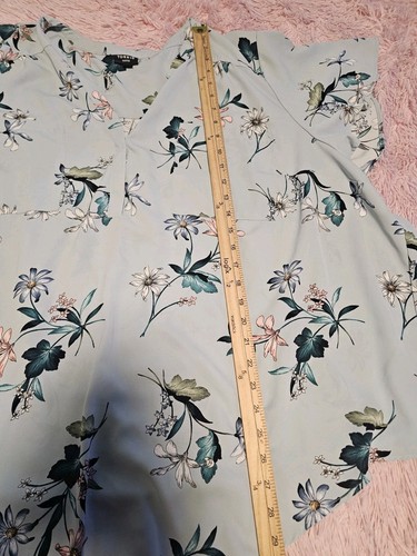Torrid Harper Bluse Top Größe 5X Blumendruck Mehrfarbig Rüschenärmel - Bild 2 von 6