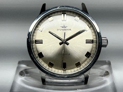 Dugena Tropica Cal. 715 (= AS 1604), Handaufzugwerk, Edelstahl, revidiert