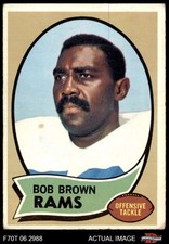 1970 Topps #178 Bob Brown Rams HOF Nebraska 2 - GOOD