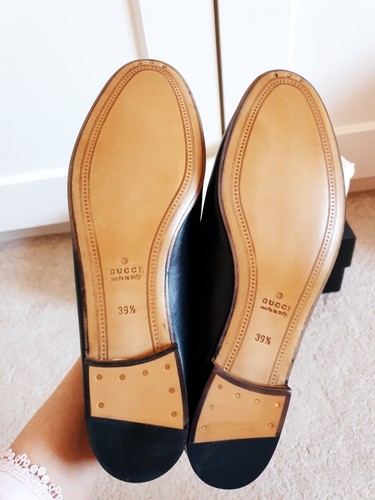 New Gucci Brixton Black leather Collapsible-Heel loafers UK 6.5 EU 39.5 £810 - Picture 10 of 14