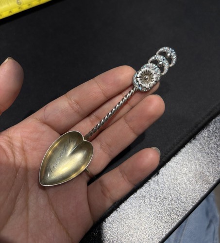 Minneapolis Minnesota Sterlingsilber Vintage Souvenir Löffel Sammlerstück Emaille - Bild 1 von 6