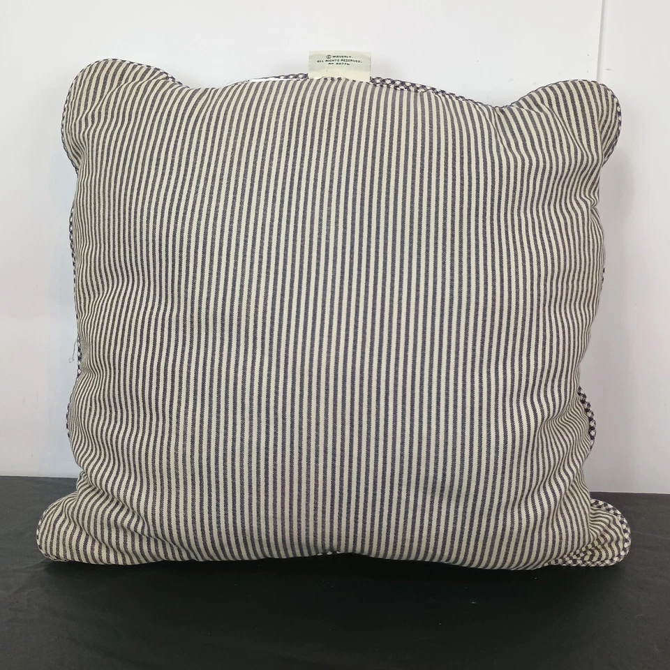 Waverly садовая комната 2-сторонняя подушка черный / кремовый клетку/check 16» фермерский дом - Изображение 2 из 4