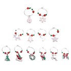  3 PCS Glasmarker Weihnachtsweinglaszauber Feriengetränksmarkierungen