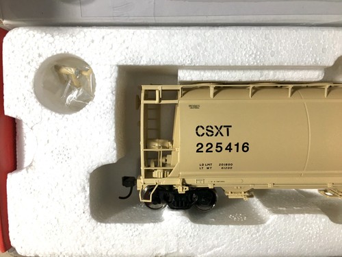 CSXT-225416 ACF 3-Bay Cylindrical Hopper ATLAS HO #1945-3 Ready to Run, boxed C7 - Picture 3 of 8