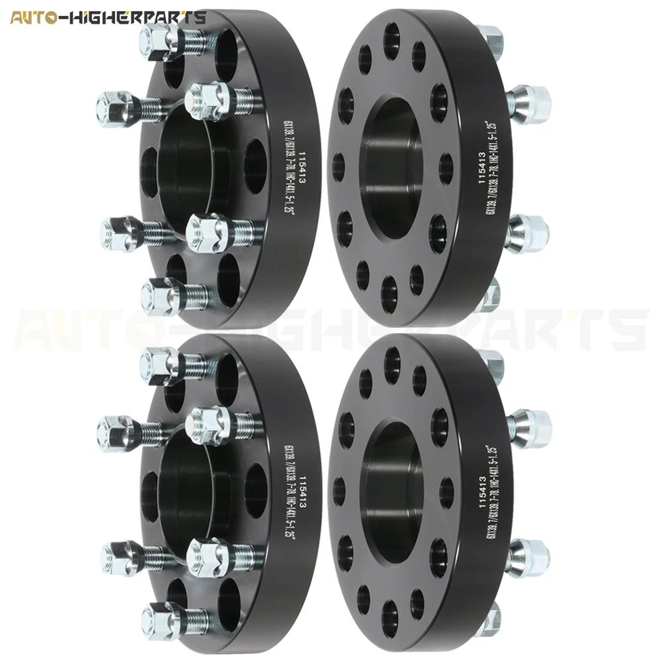 4X1.25" Thick 6x5.5 to6x5.5 Wheel Spacers 14x1.5 fits Chevrolet Tahoe 1992-2016 Foto 2 de 4