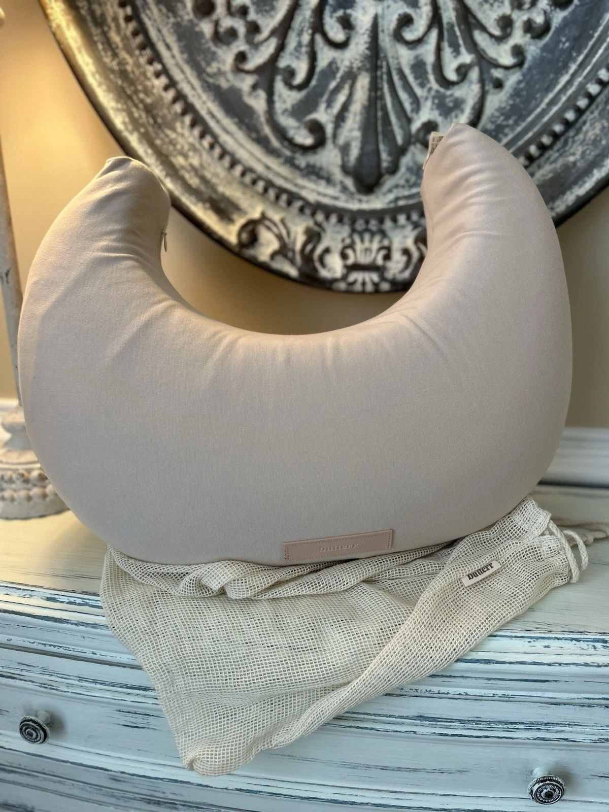 Butterr Organic Cotton Nursing Pillow Natural NWOT OB READ
Opens in a new window or tab