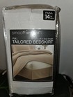 Tailored Bed Skirt Beige Full Size 14" Drop