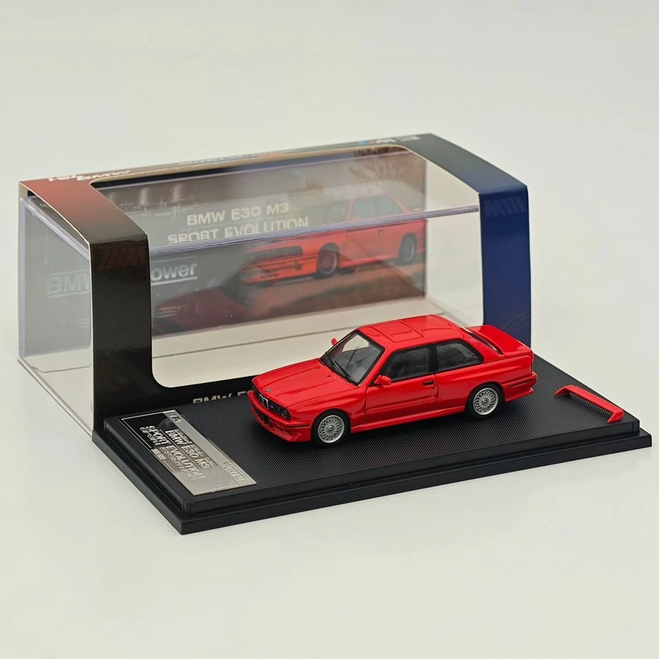 Mortal 1/64 BMW E30 M3 Sport Evolution Diecast Open Hood Ideal Hobby Collectible - Imagem 4 de 4