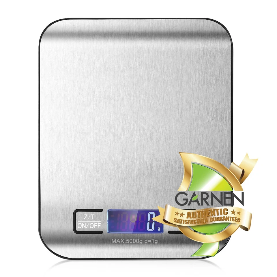 Garnen Food Scale Digital Kitchen Scale 1g-5kg Food Scales for Kitchen Grams Oz