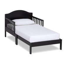 Dream On Me Sydney Toddler Bed in Black, 53x29x28 Inch Pack of 1 , Black