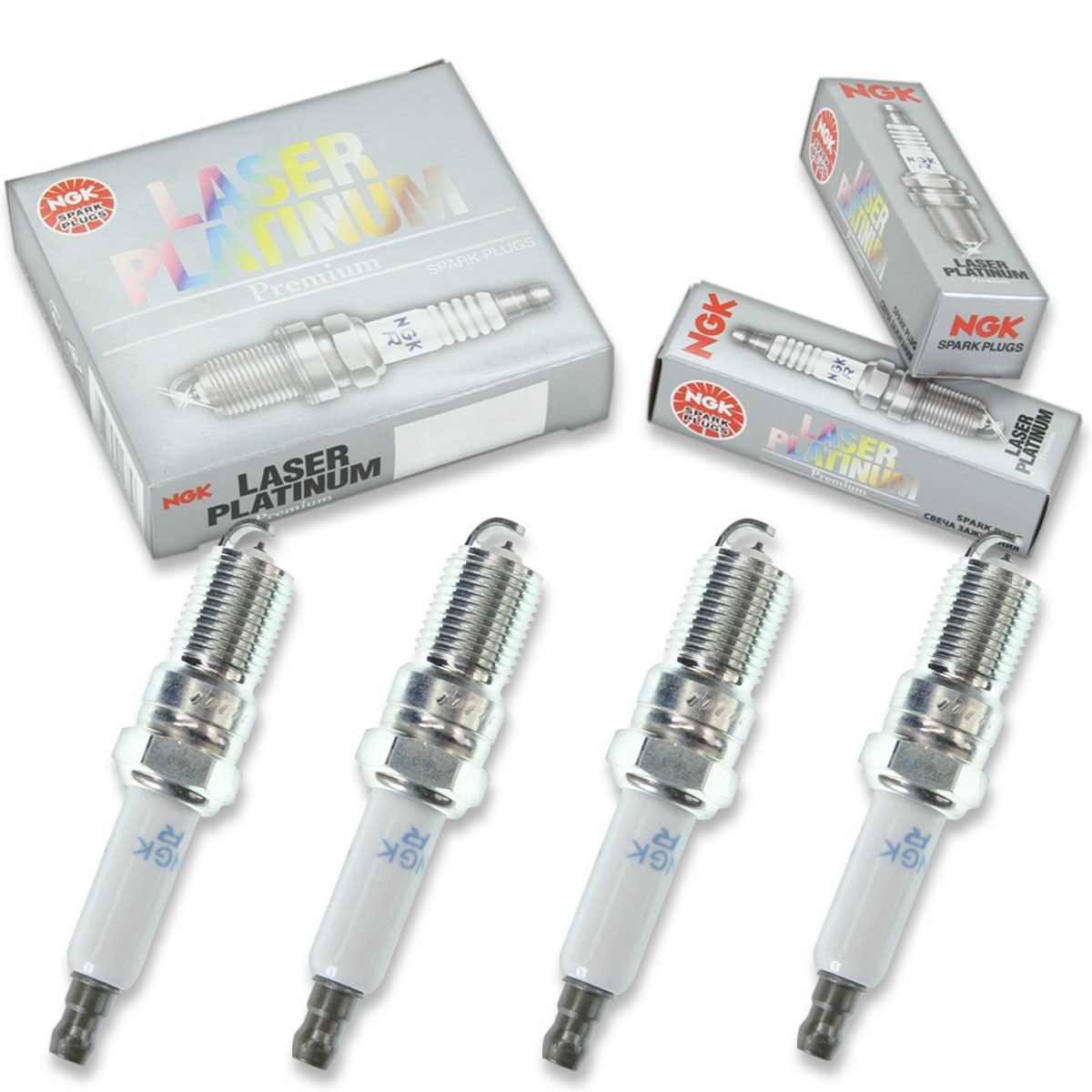 4 pcs NGK Laser Platinum Spark Plugs for 1995-1998 Oldsmobile Achieva 2.3L cq