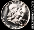 1955 Silver Franklin Half Dollar - Choice Gem Proof  Lustrous  #K781
