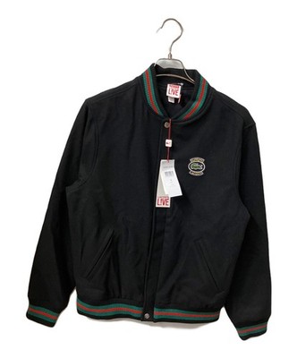 SUPREME × LACOSTE Wool Varsity Jacket Size: S Black Men BH8505 | eBay