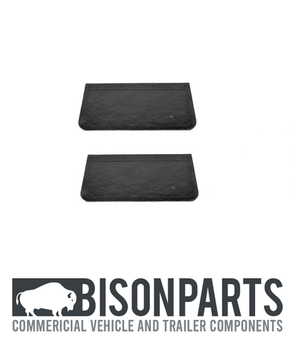 RUBBER MUDFLAPS 16"x12" TO SUIT UNIVERSAL TRUCK, TRAILER, VAN, BUS & HORSEBOX - Picture 1 of 9