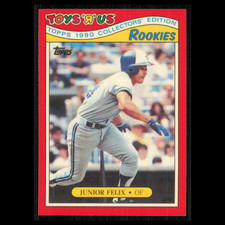 Junior Felix Rookie #9 1990 Topps ToysRUs Rookies Toronto Blue Jays Baseball MLB