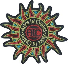 Patch - C&D Visionary - Alice In Chains Sun 3.4"x3.2" NEW Iron-On Embroidered