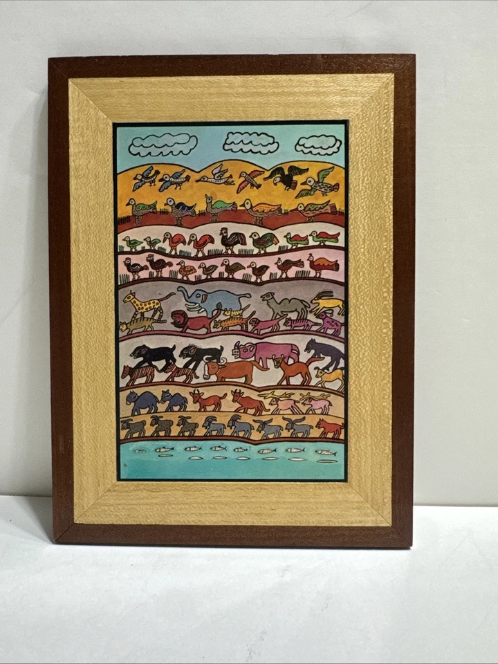 Estampa de arte pequena Shalom Of Safed The Creation Of Living Things Livro do Gênesis - Imagem 2 de 4