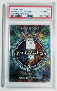 2024 Panini Hoops Anthony Edwards CASE HIT DREAMCATCHERS PSA 10 Low Pop
