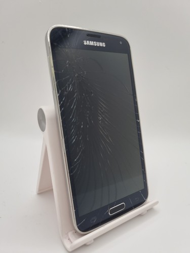Samsung Galaxy S5 Black Unlocked 16GB 5.1" Android Smartphone Cracked Incomplete - Picture 2 of 14